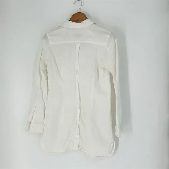 Max Mara Weekend Women's White Button Down Shirt Tunic Dress, size S - Picture 4 of 9